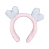 Schattige teddybeer pluche gezicht wast internet rode hoofdband, eenvoudige pony haarclip, hoofdband