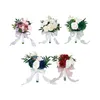 Hochzeitsblumen Gefälschte Blume Vintage künstliche Seidenbrautbrautjungfern Halten Bouquet Home Dekoration