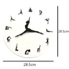 Wanduhren lustige Yoga Haltung Uhr Wohnzimmer Schlafzimmer Dekoration Horologe modernes Design Stummes Dekor Hanging Uhr