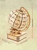 3D Puzzles 3D Wooden Puzzle Globe. Zestawy modelowe DIY rzemiosło ręcznie robione prezenty świąteczne Y240415