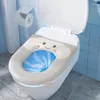 Туалетное сиденье покрывает милое покрытие домохозяйственная мягкая подушка, мытье вязаная универсальная площадка