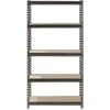 Kitchen Storage Muscle Rack 30"W X 12"D 60"H 5-Shelf Steel Freestanding Shelves 500 Lbs. Capacity Per Shelf; Silver