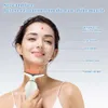 Niestandardowe EMS twarz szyi masażer podwójne wibracje podbródek napinanie twarzy przeciwnienne urządzenie przeciw zmarszczek terapia czerwona światło na twarz