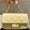 2024 Luxus Brieftasche Gold Hardware Matelasse Kette Cross Body Handtasche 21/19 cm