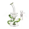 7,9 pouces Verre coude fumer la pipe à eau Bubbler Bubbler Pipes de nargues Recycler Bong Oil DAB RIGNE