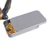 Altre forniture per uccelli Hummingbird alimentatori alimentari barattolo di alimentatore impermeabile per alimentazione contenitore metallico per piccoli giocattoli