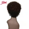 Elegante naturale naturale brasiliano Afro pienamente ricci di capelli umani S F1B33 Red 99j Short Machine Made Remy for Black Women 240408