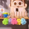 Keychains Lanyards Instagram Funny Plush Monster Keychain 귀여운 인형 키링 배낭 소녀 펜던트 장식용 자동차 키 홀더 크리에이티브 장난감 액세서리