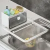 Kitchen Storage Sink Filter Rack Household Foldable Multi-Purpose Sponges Scrubbers Soap