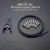 Kabel DIY Guitar Holdenfree Pedal Patch Kabelkabelkabel Kabel -Kit 10 -Fuß 10 Strait Audio Lötlich 6,35 Mono -Stecker