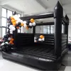 4,5 mlx4,5mwx3mh (15x15x10ft) kommersiellt svart studshus hoppande bouncy castle uppblåsbar jumper bouncer för festevenemang