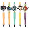 factory direct sale mexico style PvcBead Pens Decorative mermaid bead Pens Gift diy charms Ballpoint Pens