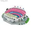 3D Buzzles Feooe Camp Nou Stadium DIY 3D Paper Paper Pozzle Fail Field Model Building Assembly Assembly Toys Y240415