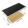 Móveis de acampamento Camping Igt Table Extension Board Portable Bamboo Desktop Picnic Catering Acessórios de fornecimento de cozinha ao ar livre 1pc