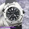 AP запястья Watch Montre Royal Oak Offshore 15710 -й мужские часы черные лица дата глубокого погружения 300 м 42 мм. Автоматические механические гарантия часов