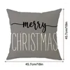 Oreiller Home Christmas Decoration Linen Belowcase de plusieurs tailles DÉCORTÉE DE COUVERTURE DÉCORATIV