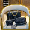 10A luxury designer bag women cc bag cf woc chain Bag shoulder bags crossbody Bags wallet 3 piece set fashion leather handbag cross body purse