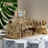 3D Puzzles Tada-Santa Claus Factory Model Puzzle 3D Wooden AssemblyBuilding Block KitsToys Game Birthday Gift for Children Kids Adult Y240415