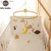 Mobiles# Baby houten bed bell bananen hanger mobiel hangende rammelaars speelgoedhanger wieg mobiel bed bell houten speelgoed houder armbeugel joch cadeau y240415