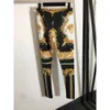 Set of Womens Floral Print Lace Suspender Top Slim Fit Slimming Leggings