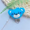 10stcs Bear Silicone Pacifier Clip Diy Baby Telte -Telther ketting Toolgereedschap Verpleegkundige cadeau Ronde Hartaccessoires 240407