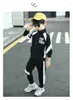 Vêtements Ensembles Boys'S Spring and Automne Suit Adolescents Titching Localing Loisking Fashion Fashion Cardigan pantalon Sportswear