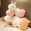 Плюшевые куклы kawaii shiba inu pig bbit rabbit dog goose goose plush toy coll tolw мягкая диванная подушка