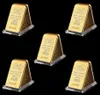 5pcs 24k Arts and Crafts Gold Plaked One once Fine 9999 Magnetic Credit Suisse Bullion con numeri diversi9775681