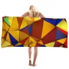 Towel Beach Bath Geometric Hawaiian Wind Skirt Digital Fashion Printing Double-sided Velvet Quick-drying