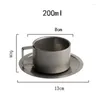 Mugs Thick 304 Stainless Steel Coffee Mug Tritan Specialized Retro Tea Cups Vantage Drinkware 200ml