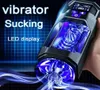 Sex Toy Massager Fake Cunt LCD Monitor Zuigmachine Echte auto verwarming Vagina voor mannen volwassen S USB Charging3511979