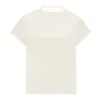 Camisetas femininas camisetas de cor sólidas de manga curta de manga curta micro transparente costura de renda de verão menina slim tops de moda