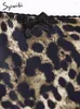 Юбки Syiwidii Long Leopard for Women Vintage Summer Line Silk Midi юбка Элегантные женщины Y2K Night Night Satine