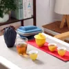 Conjuntos de chá de chá Ceramic Tea Set Travel Camping ao ar livre Cerimônia chinesa NLSLASI