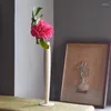 Vases A Flower Insert Creative Solid Wood Small Fresh Dried Test Tube Decoration Teahouse Zen Vase