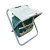 Sacs de rangement tabouret de pliage de jardin avec fourre-tout à outil Camping pour la cour de pelouse