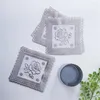 Bordmattor PVC Gilded Meal Mat Mat Isolerad skålplatta Mat kaffekopp som används för heminredning