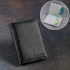Posiadacze kart Ultrathin Multi-Card Slot Portable skórzana obudowa Universal Bank ID Uchwyt autobusowy Organizator podróży