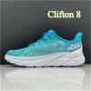 Chaussures de course Hokah One Bondi Clifton 8 Carbon X 2 et tout Black Blue Red White Mens and Womens Chaussures pour femmes