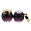 Storage Bottles 2pcs 120g Glass Sample Bottle Cosmetic Jar Cream Container - Purple Gradient