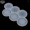 Baking Moulds 1Pc Round Shape Thickened Resin Epoxy Silicone Mold Rattle Shaker Lollipop Mould Kitchen Cake Decorating Tools Bakeware