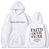Designer Hoodie Luxury Faith Over Fear Tracksuits women's Pullover Outfit Sweatshirts Sporty Long Sleeved Pullover Hooded Tracksuits Sporty