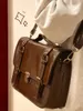 Vintage Hasp Messenger Bag Japanese Jk Uniform Student High School Bag Fashion Office Lady Briefcase Crossbody Bag 240407