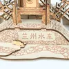 Puzzle 3d Lanzhou Water Water Wooden Puzzle Building House 3D Modello Architettura cinese Assemblea Assemblea giocattoli per bambini per bambini Y240415