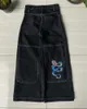 Y2K JNCO Jeans tribaux Broided Hip Hop Broidered Broidered Hop Baggy Pantal