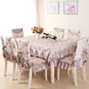 Table Cloth Floral Tablecloth Pastoral Dinner Fresh Style Cover Decoration Rectangular Cotton Line F6