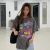 Frauen T-Shirts Mode gedruckt personalisierte Sommer lose Kurzarm T-Shirt Frauen 2024 cooler lässiger koreanischer Stil großer Top IQO8