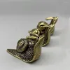 Decorative Figurines Chinese Bronze Retro Solid Pure Brass Office Table Snail Small Ornaments Antique Tea Pet Handicrafts And Gifts