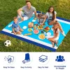 Pads 2023 Oversized Beach Towel Mat Sand Free Beach Wind Proof Waterproof Picnic Blankets Beach Mat Oversized Pocket Picnic 4 Anchor