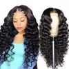 Ishow 28 32 Zoll Wasserwelle Afro versaulte lockere lose tiefe Yaki gerade Spitze Frontales Haarthöhe Lace Spitze Vorderperücke Natürliche Farbe für Frauen 13*4